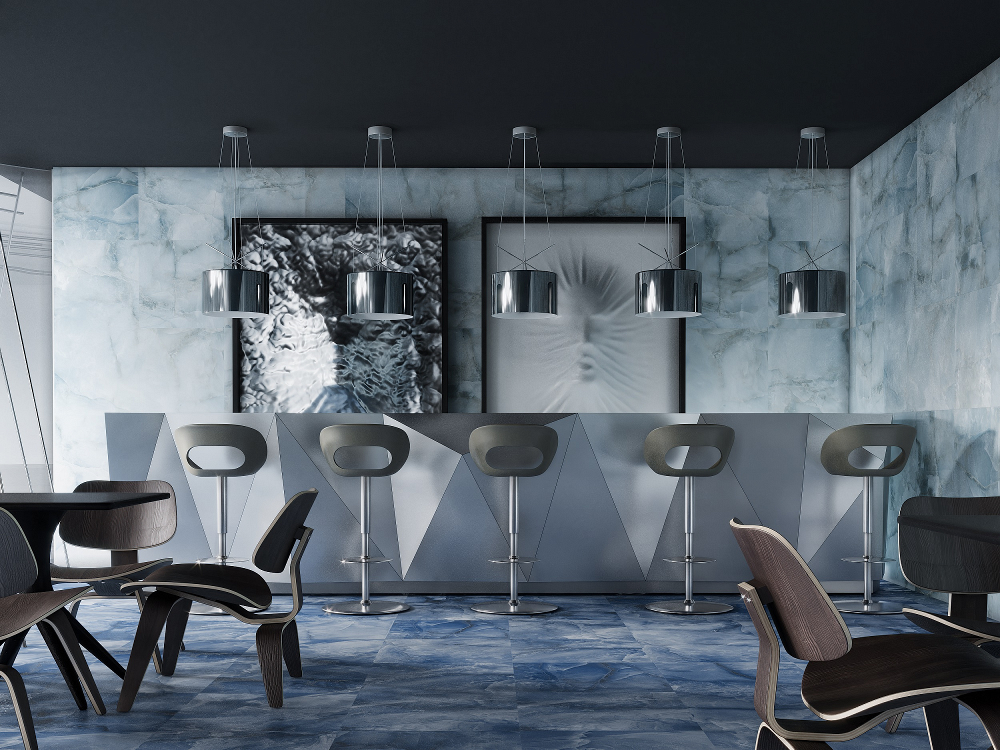 Плитка напольная New York 60*60см синий Axima Ceramica доставка Нижний Новгород 2 Плитка напольная New York 60*60см синий Axima Ceramica купить 2