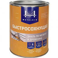Эмаль MetalKID Express по металлу и древесине быстросохнущая база С бесцветная 4л