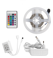 Комплект GLS-5050-30-7.2-12-IP20-PRO-RGB-3-KIT 3м с адаптером IR контроллер General 503621