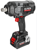 Гайковерт аккумуляторный Elitech HD CW 2016BL кейс 20В 1600Нм/(2100) 3/4" бесщ 2акк*4.0а/ч ELP (E2201.075.02)