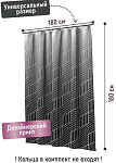 Шторка для ванной DELICATE BLACK 180*180мм Fora FOR-PH-DLB