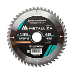 Диск пильный тв. сплав. METALLICA Optima 185x30/20/16 мм, 48 зубов Т=2,4 мм по дереву поперечный (902653)