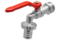 Кран шаровой водоразборный со штуцером 3/4" ручка LIGHT MIXTON ИС.080034