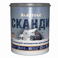 Антисептик для дерева кроющий Сканди бесцветная база C Акватекс 65098 (0.75л)