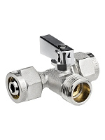 Кран шаровой трехпроходной 16*1/2"*16 Masterprof ИС.081203