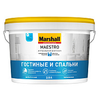 Marshall Maestro Фантазия краска для стен и потолков белая (База BW) 2.5 л