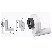 Сифон для писсуара горизонтальный Miano M0420