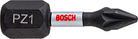 Бита Bosch PZ1 25мм Impact Control Insert Bit (2шт) (2608522400)