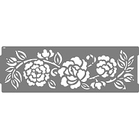 Трафарет бордюр Роза ART DECOR