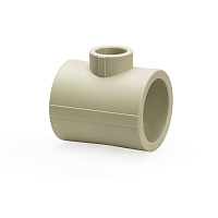 Тройник PPR переходной 50*25*50мм полипропиленовый серый Lm31033502550G