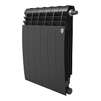 Радиатор биметаллический BiLiner 500мм VR 6 секций Noir Sable Royal Thermo RTBNSVR50006