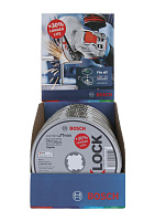 Круг отрезной по металлу 125*1.0*22 Bosch Standard for Inox X-LOCK (упаковка 10шт) 2608619267