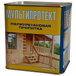 Пропитка универсальная МультиПротект-ПУ износостойкая бесцветная (2.4л)
