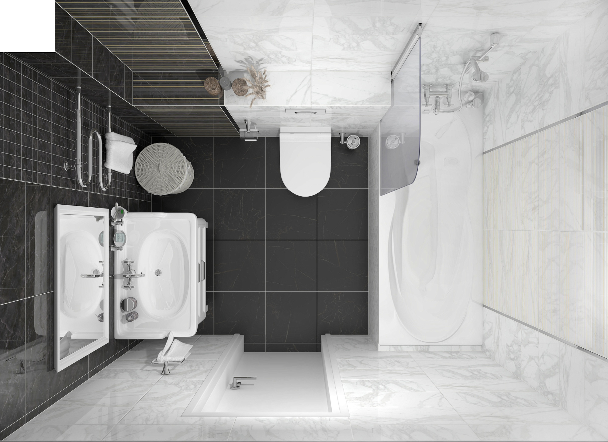 Плитка настенная Olimpus белая 25*50см Laparet 34021 купить 4