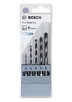 Набор сверл по металлу Bosch HSS PointTeQ d 2-6 мм 5 предметов 2607002824