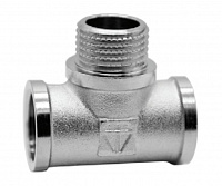 Тройник HLV 1/2", резьба внутренняя-наружная-внутренняя 110132(Т.10/160) оК&к