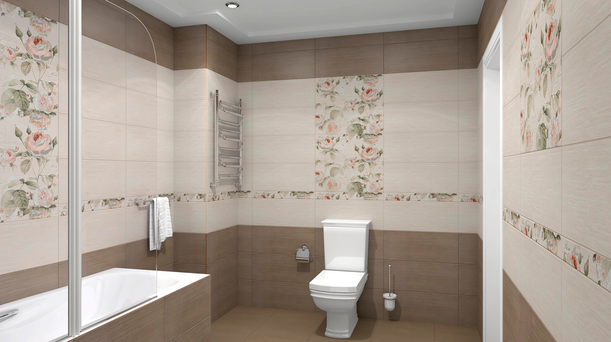 Бордюр Garden Rose beige 6.5*60см Gracia Ceramica доставка Нижний Новгород 1 Бордюр Garden Rose beige 6.5*60см Gracia Ceramica купить 1