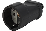 Розетка кабельная Rx4-B Б0039685 с/з ПВХ 16А черная ЭРА 984687