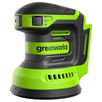 Шлифмашина орбитальная аккумуляторна Greenworks OS325 24В  рег обор 2.4 мм ф125мм без акк и з/у (3100907)