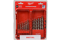 Сверло по металлу набор 19штук THUND ERWEB 1-10мм HSS-G Milwaukee 4932493869