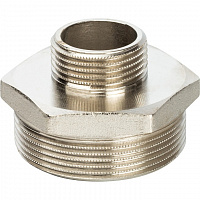Ниппель наружная резьба переходной никелированный латунь 2"*1" STOUT SFT-0004-000021