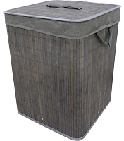 Корзина бамбуковая с ручками Рыжий кот BLB-08G 35*35*50см серый 104492