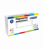 Перчатки винил Мистерия без талька прозрачные (1уп-50пар) размер L 430091б