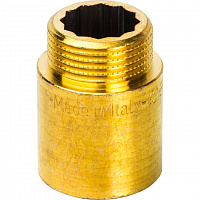 Удлинитель внутренняя-наружная резьба латунь 3/4*30мм STOUT SFT-0001-003430