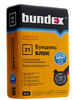 Клей монтажный Блок зимний для пенобетона №21 BUNDEX