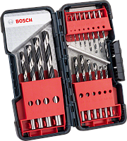 Набор сверл по металлу Bosch HSS PointTeQ d 1.0-10 мм 18 предметов 2608577350
