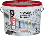 Краска для фасадов особопрочная DALI белая матовая - 9 л