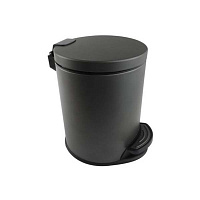 Корзина ВЕГА для мусора с педалью напольная 5л черный матовый Aquatek AQ4016MB