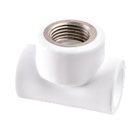 Тройник комбинированный с внутренней резьбой полипропилен D20*1/2"*20 BP белый цвет РВК 20801 Тройник комбинированный с внутренней резьбой полипропилен D20*1/2"*20 BP белый цвет РВК 20801
