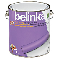 Краска для стен и потолков Belinka LATEX B1 ВД матовая белая 2 л