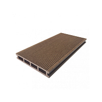 Доска террасная VELVET 25*150*3000 мм, цвет Каштан, VERHOUS TERRA