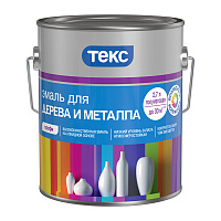 Эмаль ТЕКС Профи для дерева и металла полуматовая (База D) 2.7 л