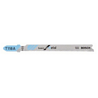Пилка для лобзика Т118A HSS Basic for Metal по металлу 1-3мм 100 штук 2608631964