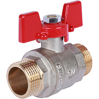 Кран шаровой 3/4" наружная-наружная резьба ROMMER ручка бабочка RBV-0007-0410220