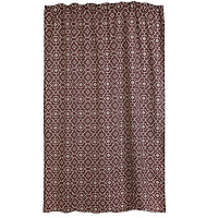 Штора готовая VERRAN Oriental на шторной ленте коричневая 140*260см 315-15