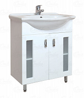 Тумба Кристалл 60.18 с умывальником Classic 60 белая 106036 Onika