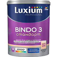 Краска PROF для стен и потолков Bindo 3 глубокоматовая база BC Luxium 50034506 (4.5л)