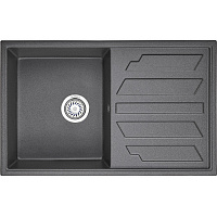 Мойка кухонная Granula GR-8002 прямоугольная 79*50см универсальное крыло графит