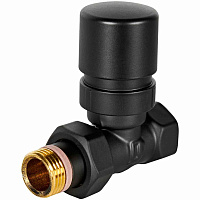Клапан термостатический Design прямой 1/2 черный Stout SVTD-0001-000015B