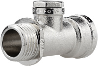 Тройник под манометр с заглушкой 1/2"-1/4"-1/2" с ограничителем Masterprof 772475/ИС.071608