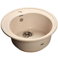 Мойка кухонная GranFest RONDO GF-R-510 круглая 508*505мм белый