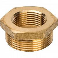 Футорка наружная-внутренняя резьба латунь 1 1/2"*1" STOUT SFT-0028-001121