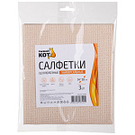 Салфетки из целлюлозного волокна, бежевый, 34*38 см, 3 шт ENERGY 110288