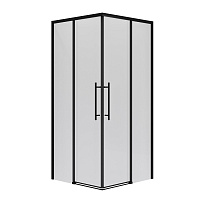 Ограждение душевое Nova NG-6830-34ВLACK черный матовый стекло прозрачное 100*100*195см Niagara