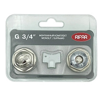 Комплект монтажный для подключения радиатора 3/4" Supremo/Monoli Хром RIFAR R.Ad.G34MSH