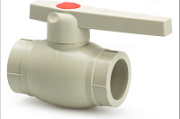 Кран шаровой PPR 40 ST Lammin полипропиленовый серый Lm31073000040G